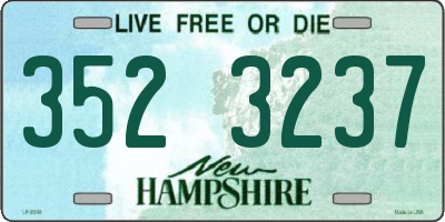 NH license plate 3523237