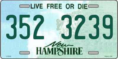 NH license plate 3523239