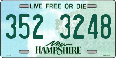 NH license plate 3523248