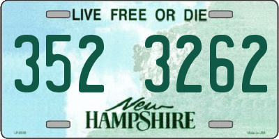 NH license plate 3523262