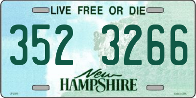 NH license plate 3523266