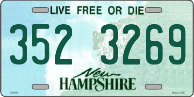 NH license plate 3523269