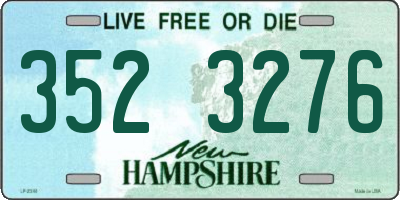 NH license plate 3523276