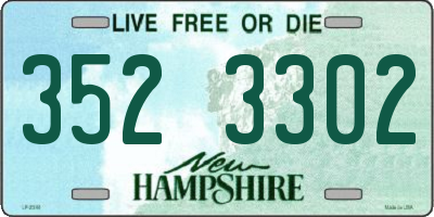 NH license plate 3523302