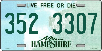 NH license plate 3523307