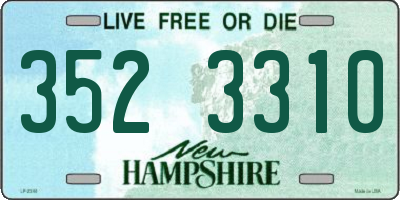 NH license plate 3523310