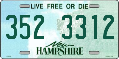 NH license plate 3523312