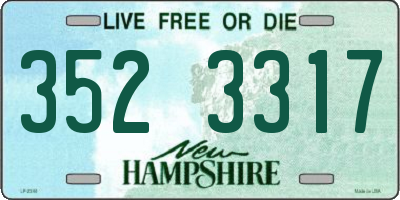 NH license plate 3523317
