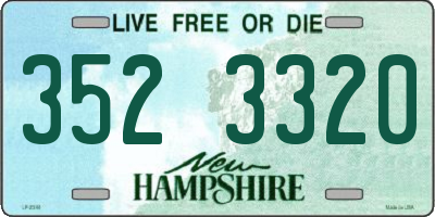 NH license plate 3523320