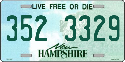 NH license plate 3523329