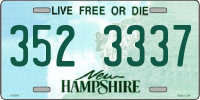 NH license plate 3523337