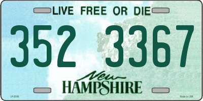NH license plate 3523367