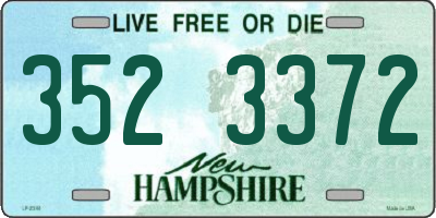 NH license plate 3523372