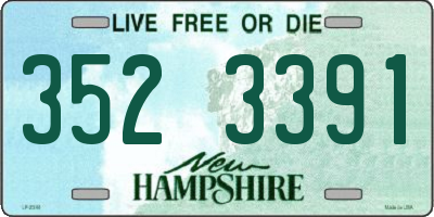 NH license plate 3523391