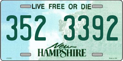 NH license plate 3523392