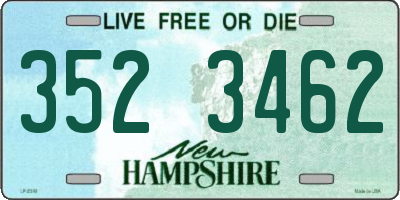 NH license plate 3523462