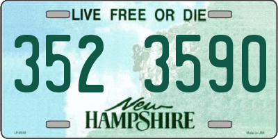 NH license plate 3523590