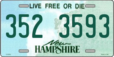 NH license plate 3523593