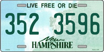 NH license plate 3523596