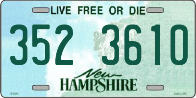 NH license plate 3523610