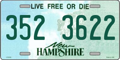 NH license plate 3523622
