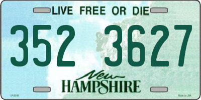 NH license plate 3523627