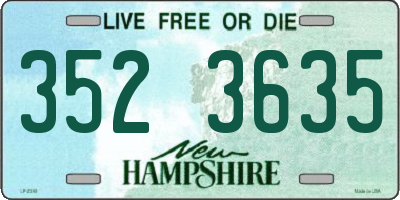 NH license plate 3523635