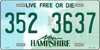 NH license plate 3523637