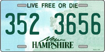 NH license plate 3523656