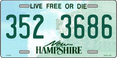 NH license plate 3523686