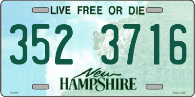 NH license plate 3523716