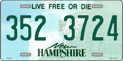 NH license plate 3523724