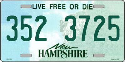 NH license plate 3523725