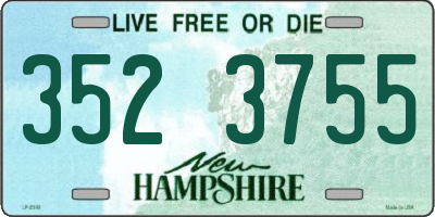 NH license plate 3523755