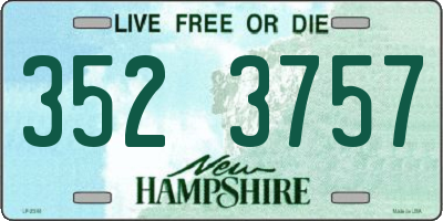 NH license plate 3523757