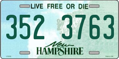 NH license plate 3523763