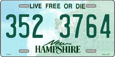 NH license plate 3523764