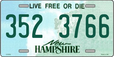 NH license plate 3523766