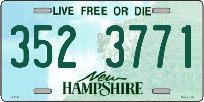 NH license plate 3523771