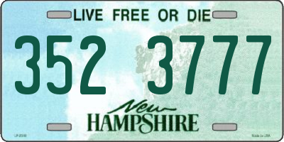 NH license plate 3523777