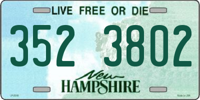 NH license plate 3523802