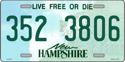 NH license plate 3523806