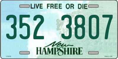 NH license plate 3523807