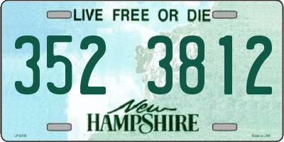 NH license plate 3523812