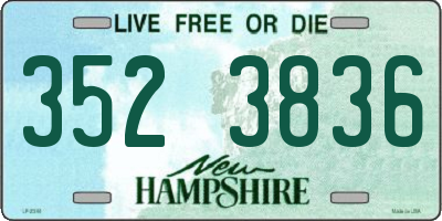NH license plate 3523836