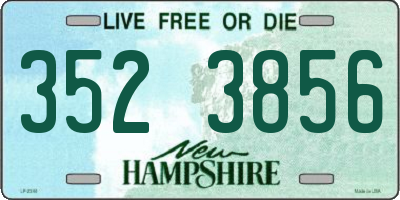 NH license plate 3523856