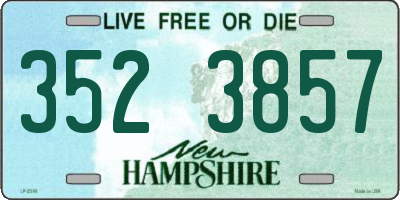 NH license plate 3523857