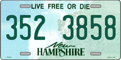 NH license plate 3523858
