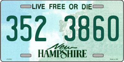 NH license plate 3523860