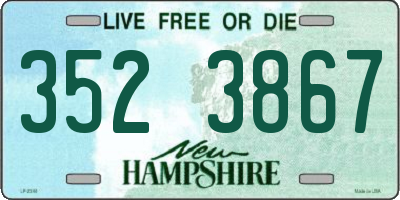 NH license plate 3523867